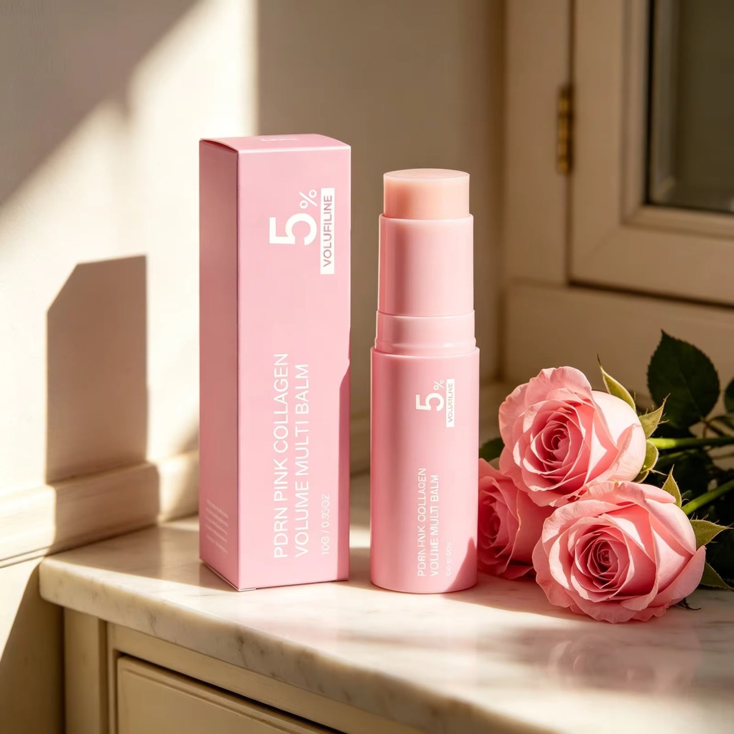 Baume Repulpant 5% Volufiline & Collagène Rose – Hydrate
